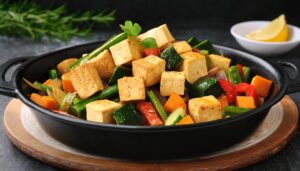 Stir Fry de Tofu e Legumes