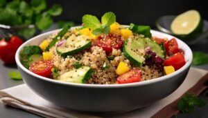 Salada de Quinoa e Legumes